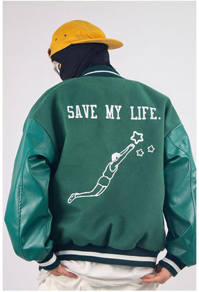 LUXENFY™ - Green SML Baseball Jacket