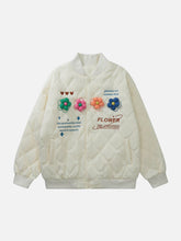 LUXENFY™ - 3D Flower Embroidered Letters Winter Coat luxenfy.com