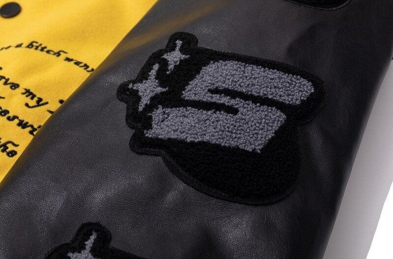 LUXENFY™ - AW Yellow Baseball Jacket luxenfy.com
