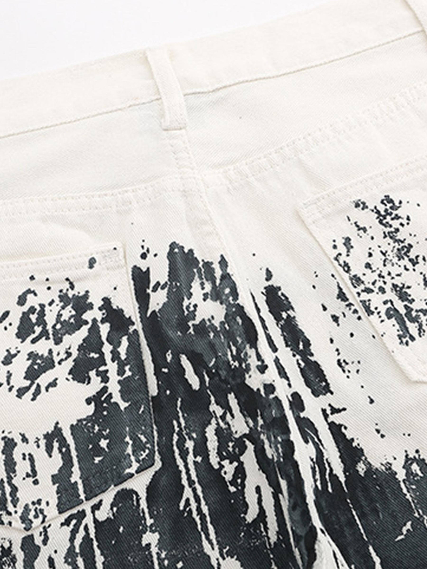 LUXENFY™ - American Heavy Industry Ink Splash Embroidery Jeans -1403 luxenfy.com