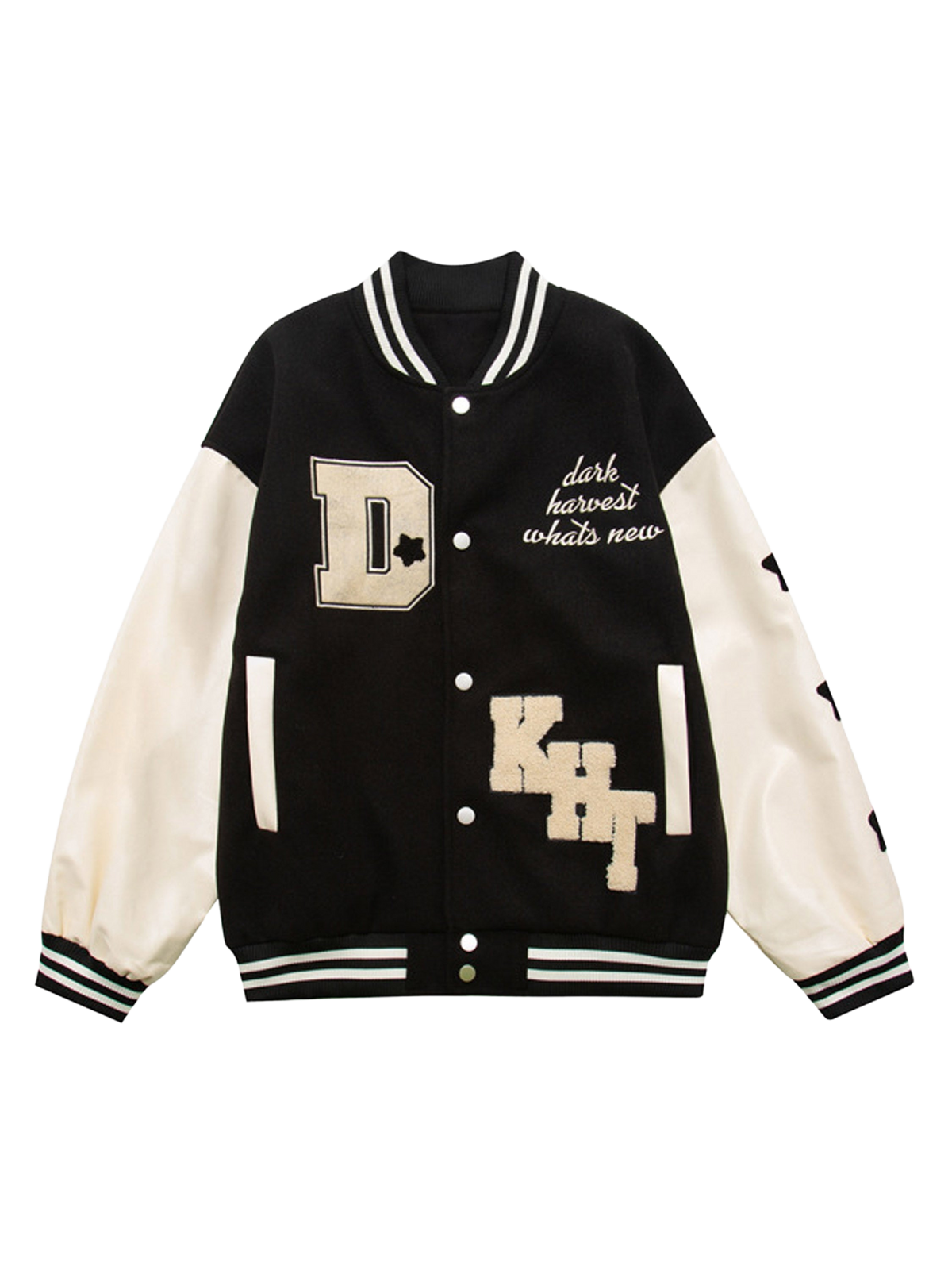 LUXENFY™ - American High Street Letters Clash Color Baseball Jacket luxenfy.com