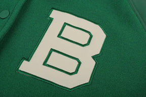 LUXENFY™ - B Green Baseball Jacket luxenfy.com