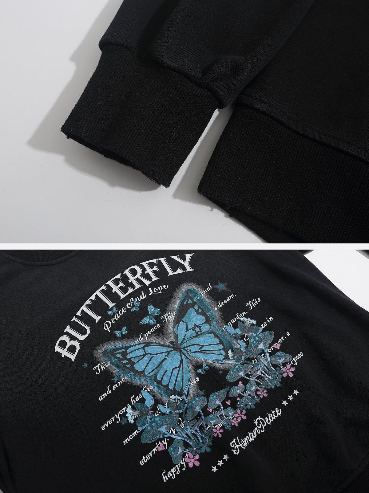 LUXENFY™ - "BUTTERFLY" Print Sweatshirt luxenfy.com