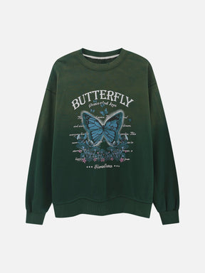 LUXENFY™ - "BUTTERFLY" Print Sweatshirt luxenfy.com