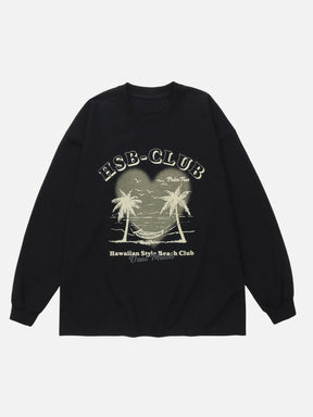 LUXENFY™ - Beach Love Print Sweatshirt luxenfy.com