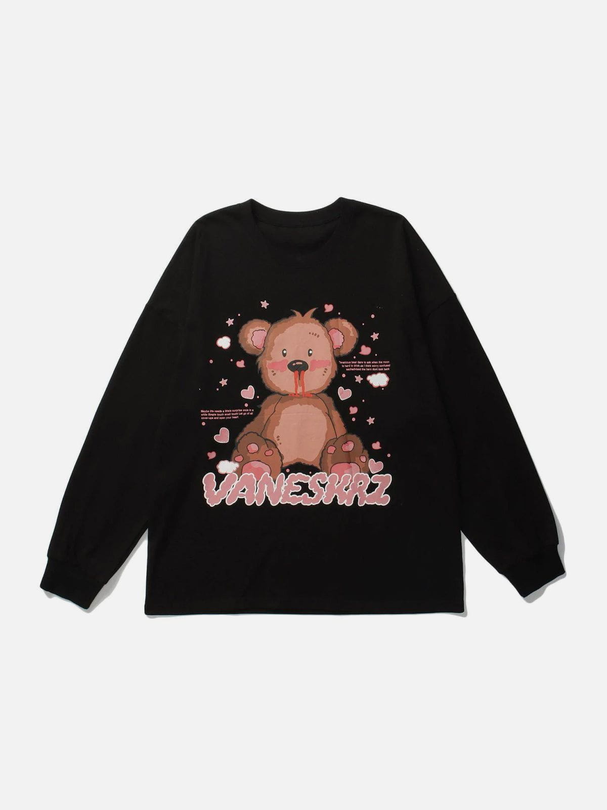 LUXENFY™ - Bear Heart Letter Graphic Sweatshirt luxenfy.com