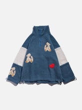 LUXENFY™ - Bear Love Embroidered Sherpa Sweatshirt luxenfy.com