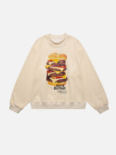 LUXENFY™ - Burger Print Sweatshirt luxenfy.com