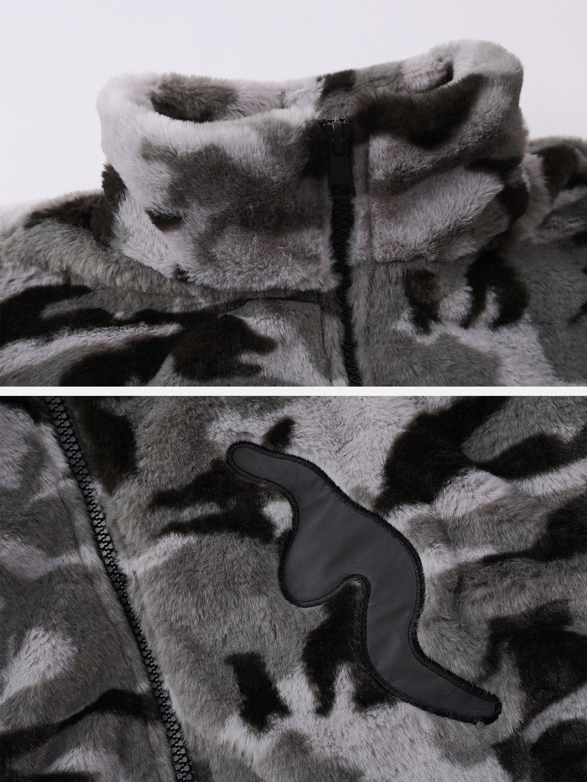 LUXENFY™ - Camo Luminous Graphic Sherpa Coat luxenfy.com