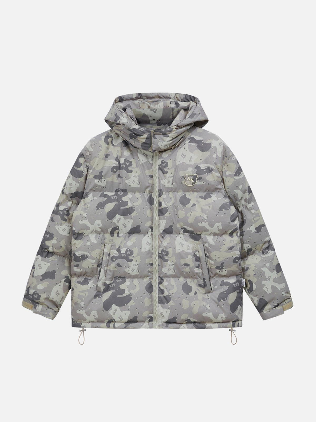 LUXENFY™ - Camouflage Embroidered Letters Winter Coat luxenfy.com