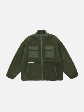 LUXENFY™ - Cargo Pocket Sherpa Winter Coat luxenfy.com