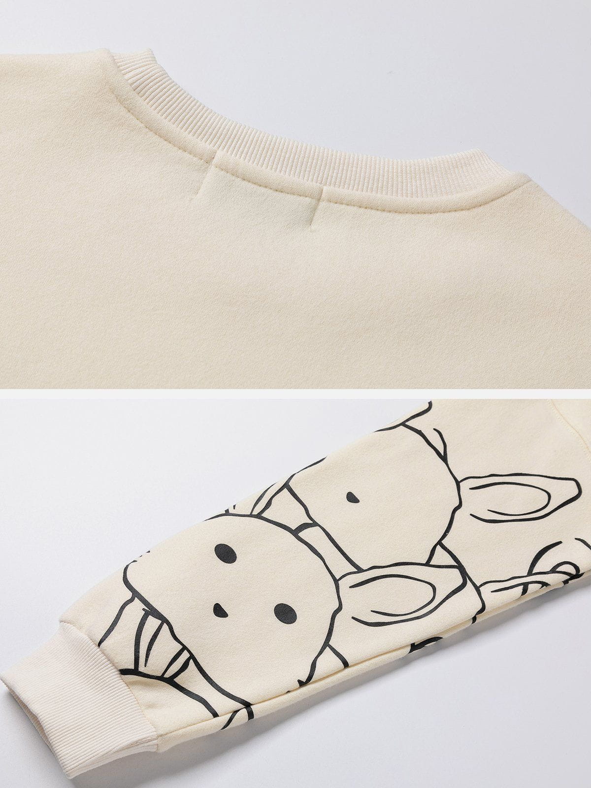 LUXENFY™ - Cartoon Stick Figure Rabbit Sweatshirt luxenfy.com