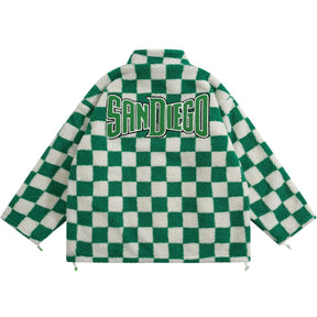 LUXENFY™ - Checkerboard Double-sided Winter Coat luxenfy.com