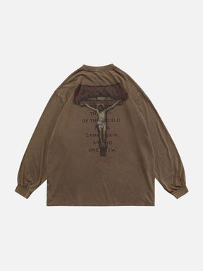 LUXENFY™ - Christ Crucified Graphic Sweatshirt luxenfy.com