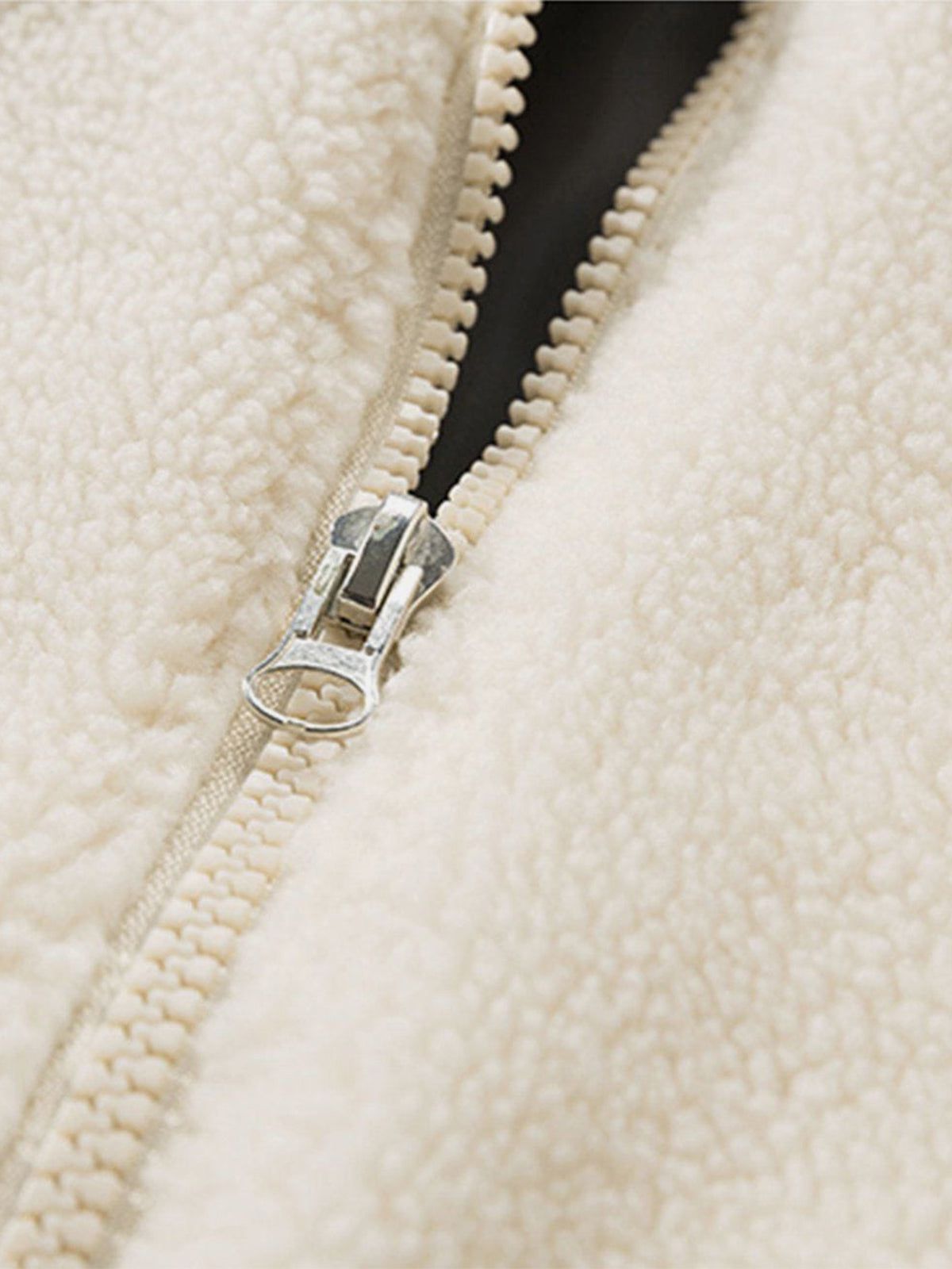 LUXENFY™ - Classic Color Block Sherpa Coat luxenfy.com
