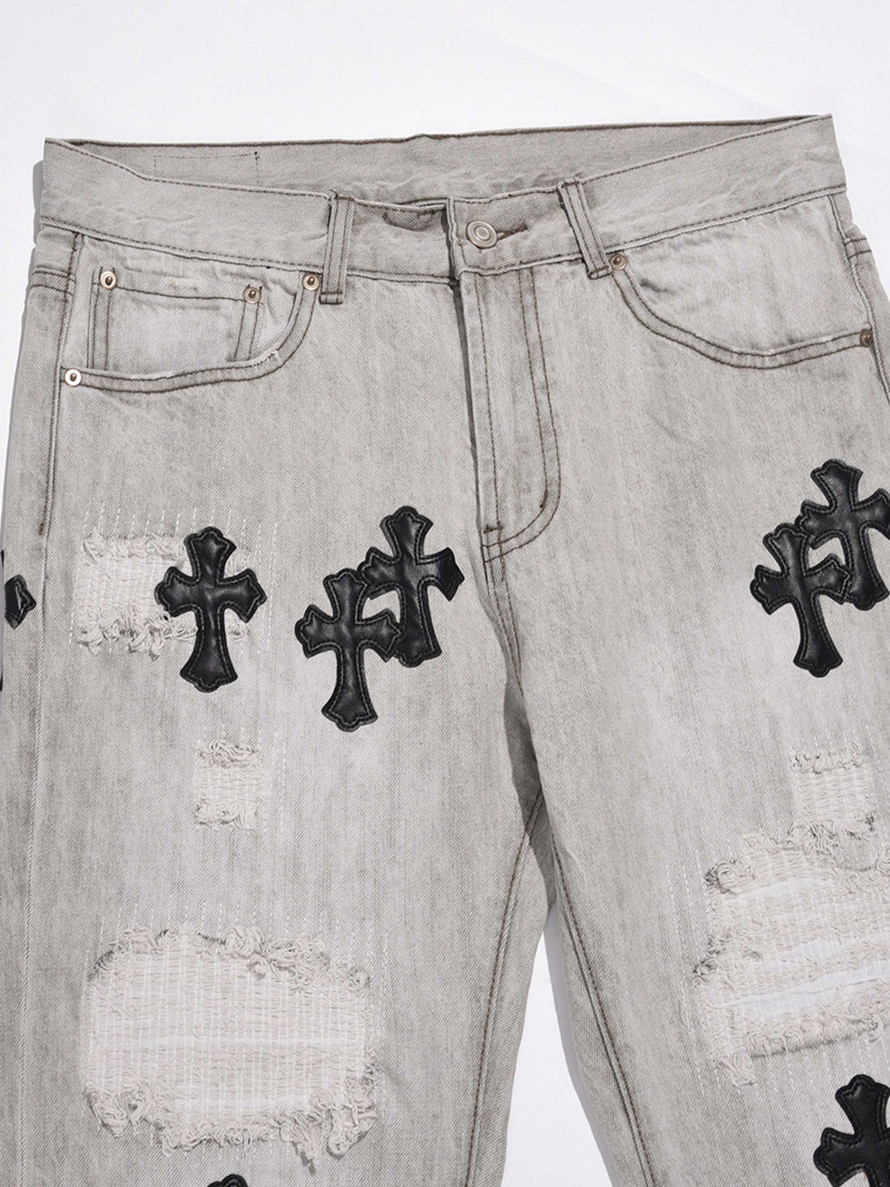 LUXENFY™ - Cross Denim Jeans -1372 luxenfy.com