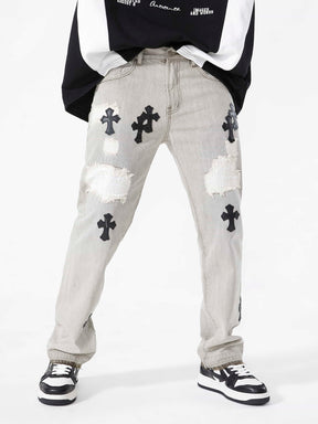 LUXENFY™ - Cross Denim Jeans -1372 luxenfy.com