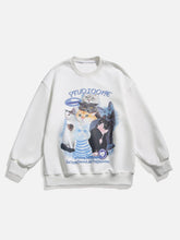 LUXENFY™ - Cute Cat Print Sweatshirt luxenfy.com