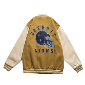 LUXENFY™ - DETROIT LIONS Baseball Jacket luxenfy.com