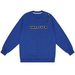 LUXENFY™ - Earth Letter Pattern Zipper Decoration Sweatshirt luxenfy.com