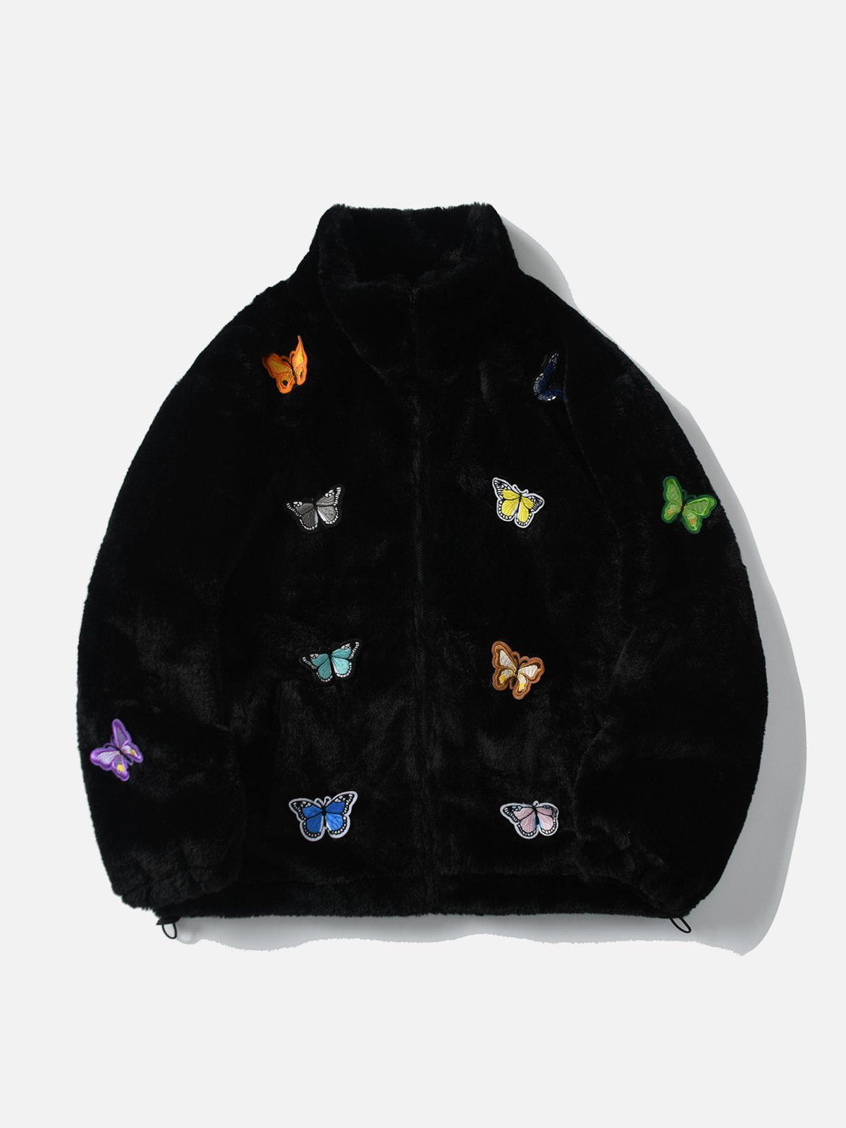 LUXENFY™ - Embroidery Butterfly Sherpa Jacket luxenfy.com