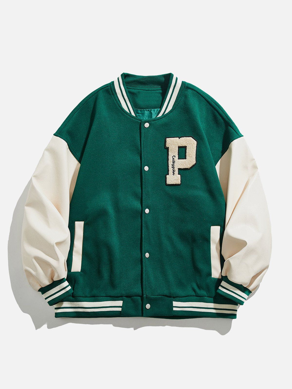 LUXENFY™ - Embroidery Letters Varsity Jacket - 112 luxenfy.com