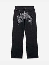 LUXENFY™ - European And American High Street Embroidered Jeans Couple luxenfy.com