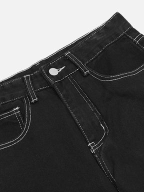 LUXENFY™ - European And American Street Loose Straight Jeans luxenfy.com