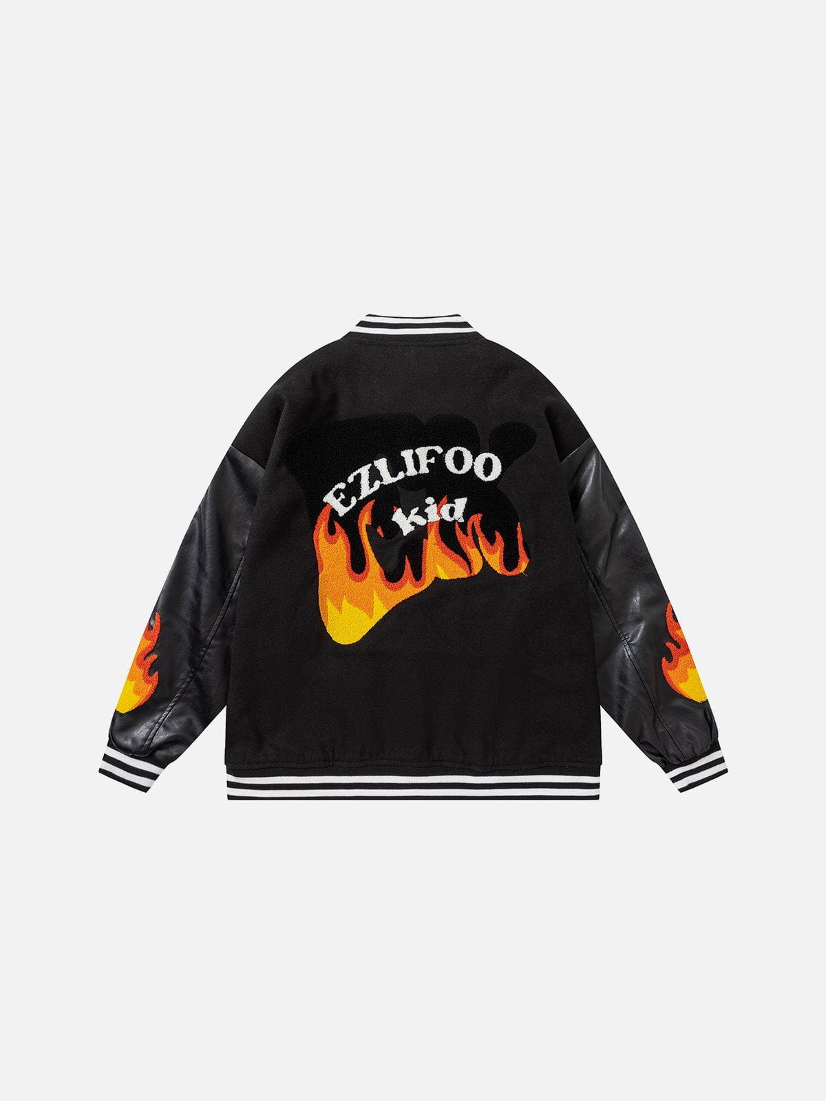 LUXENFY™ - Flame Embroidery Varsity Jacket - 74 luxenfy.com