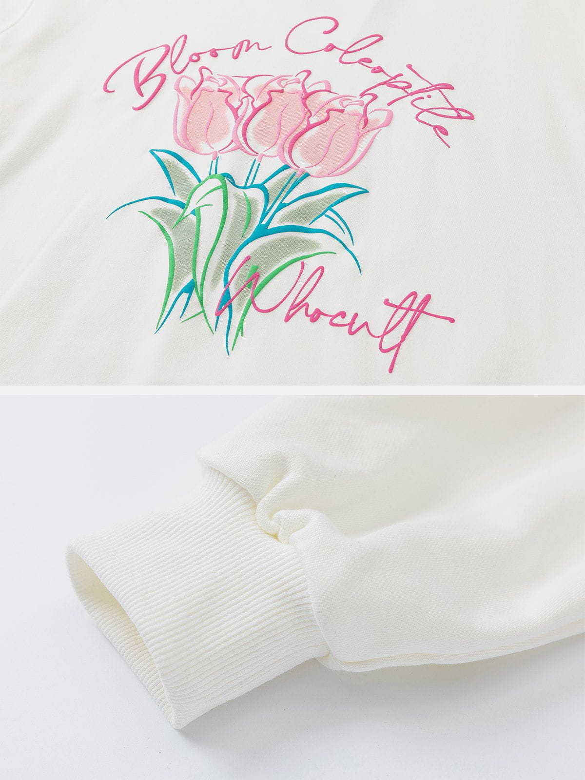LUXENFY™ - Flower Pattern Print Sweatshirt luxenfy.com