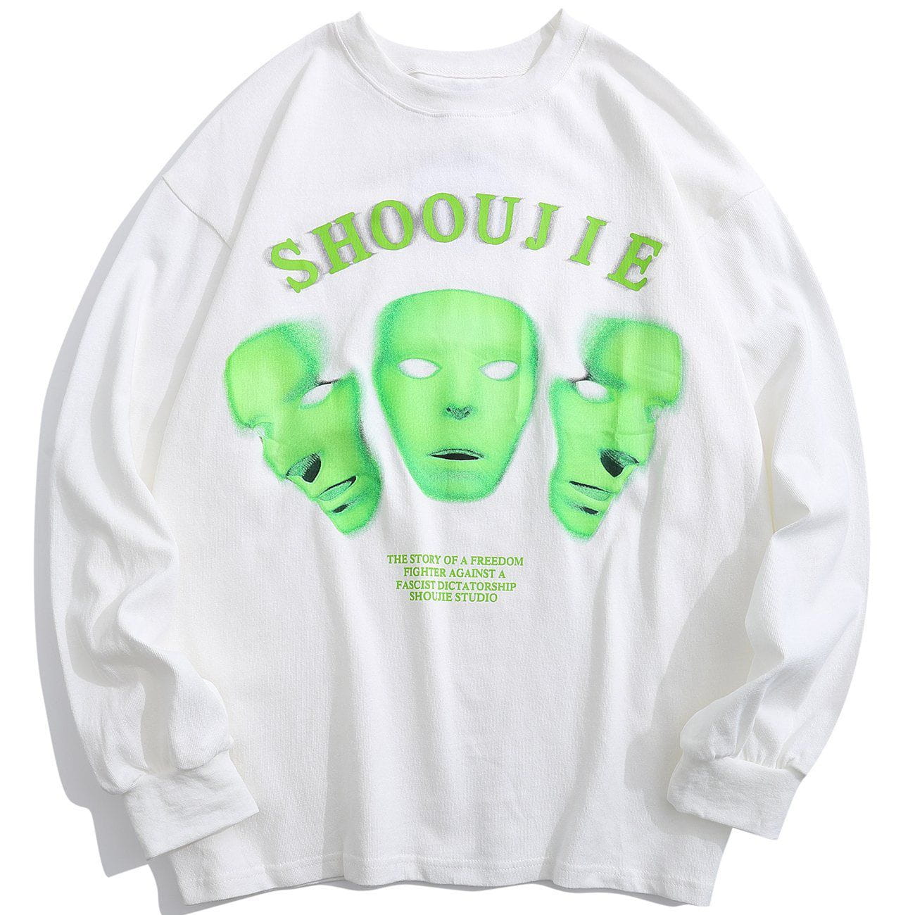 LUXENFY™ - Fluorescent Mask Print Sweatshirt luxenfy.com