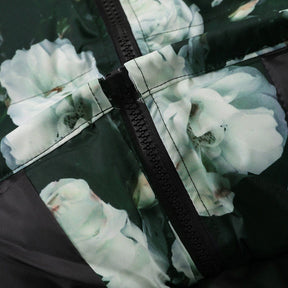 LUXENFY™ - Full White Rose Print Winter Coat luxenfy.com