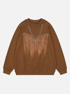 LUXENFY™ - Fuzzy Butterfly Necklace Sweatshirt luxenfy.com