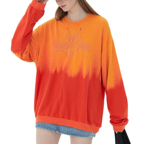 LUXENFY™ - Gradient Embroidery Heart Chain Sweatshirt luxenfy.com