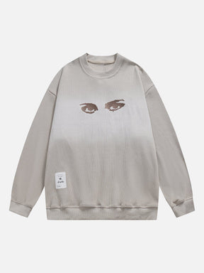 LUXENFY™ - Gradient "Eye" Print Sweatshirt luxenfy.com