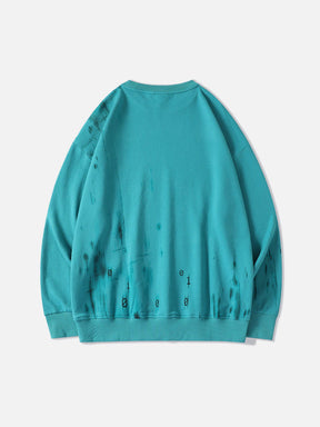 LUXENFY™ - Gradient Splash Print Sweatshirt luxenfy.com