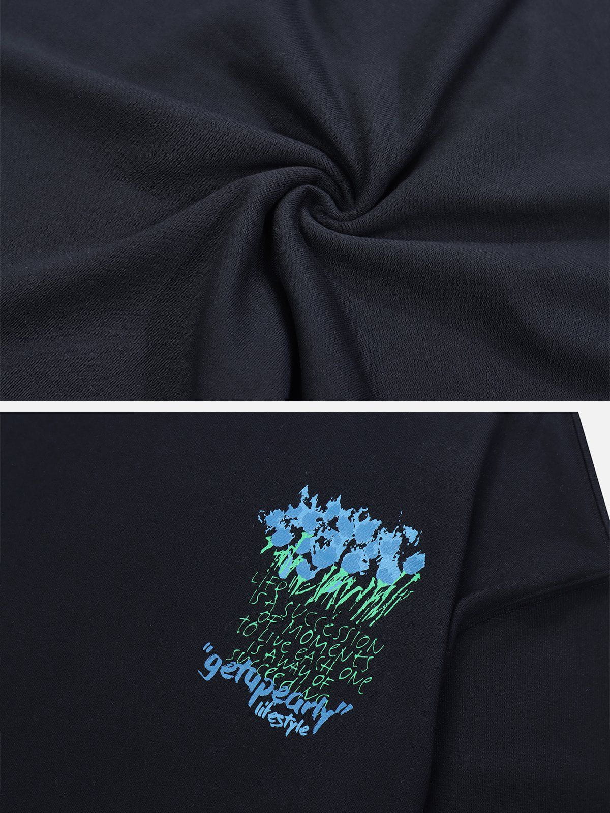LUXENFY™ - Graffiti Floral Print Sweatshirt luxenfy.com