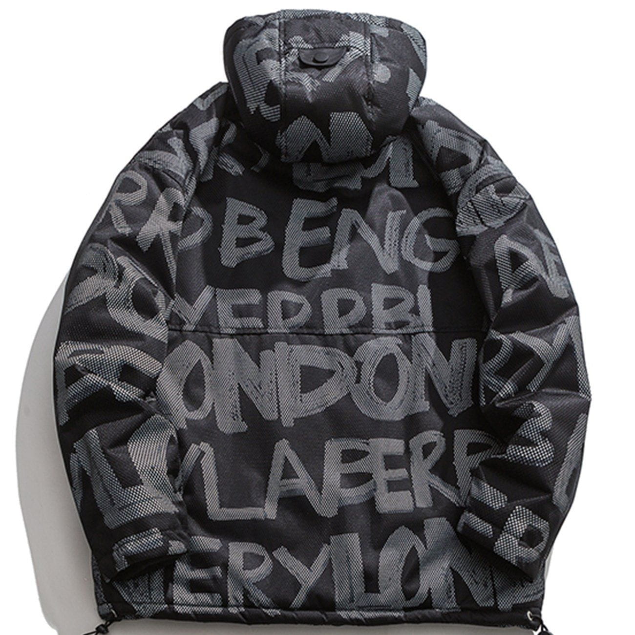 LUXENFY™ - Graffiti Letters Hooded Winter Coat luxenfy.com