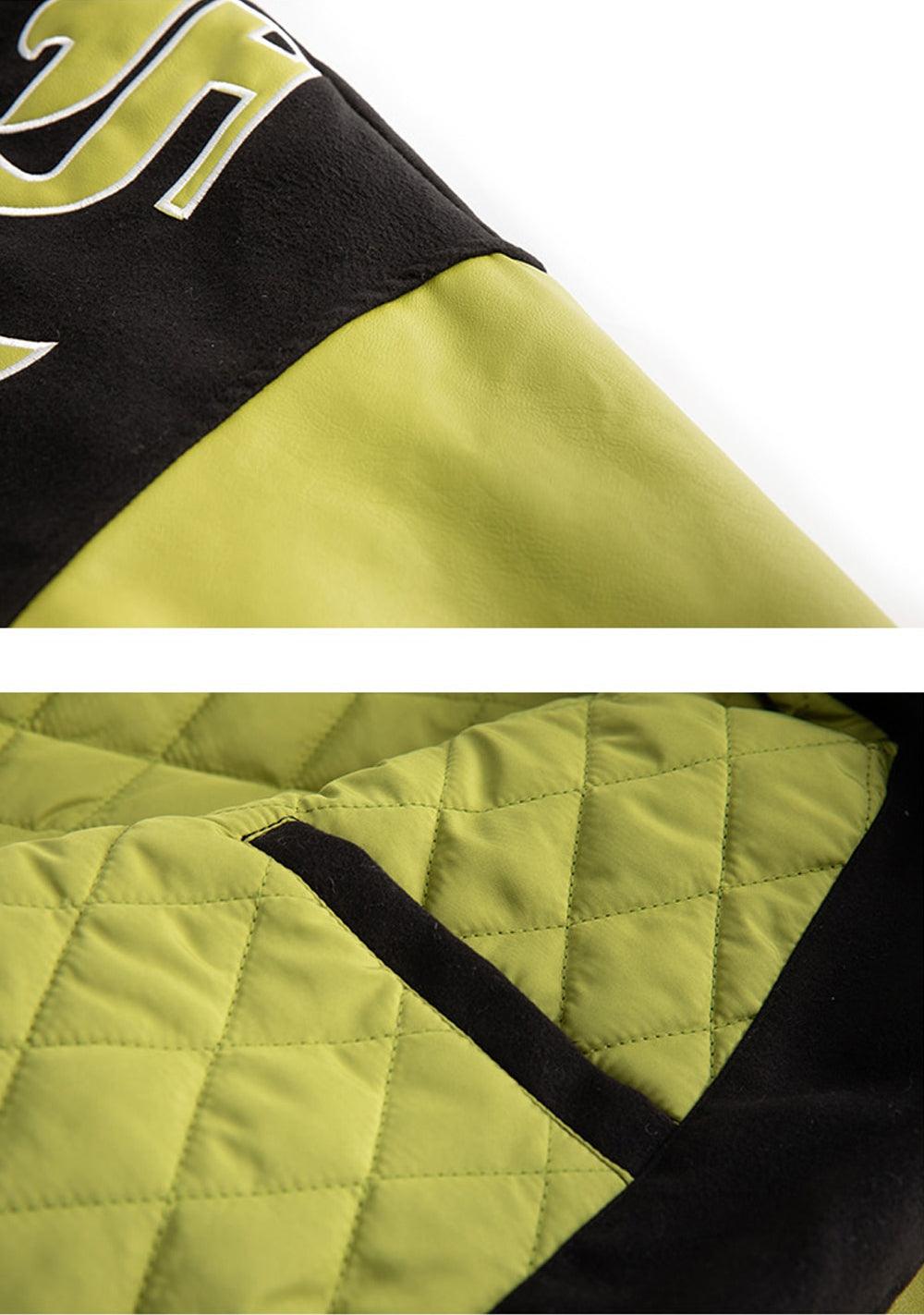 LUXENFY™ - Green Letter Pattern Jacket luxenfy.com
