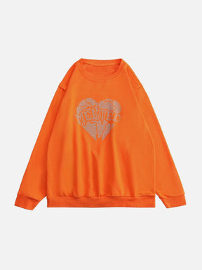 LUXENFY™ - Heart Graphic Sweatshirt luxenfy.com