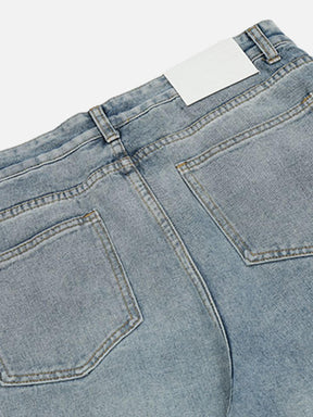 LUXENFY™ - High Street Gradient Do-over Straight-leg Jeans luxenfy.com
