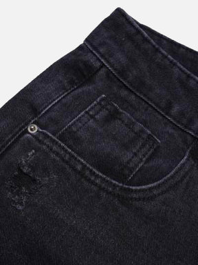 LUXENFY™ - High Street Gradient Hand-worn Pentagon Straight-leg Jeans luxenfy.com