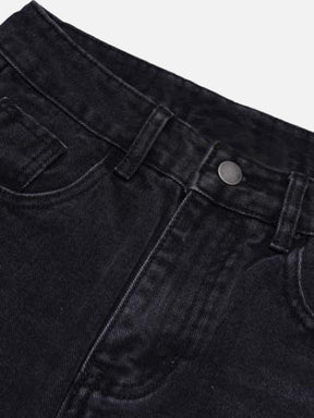 LUXENFY™ - High Street Gradient Hand-worn Pentagon Straight-leg Jeans luxenfy.com