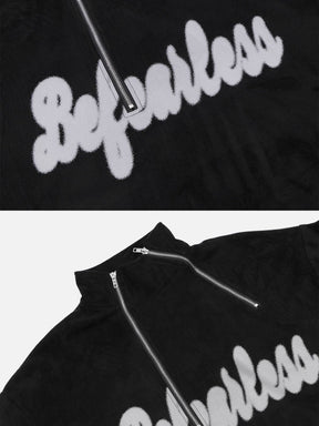 LUXENFY™ - Irregular Zip Up High Collar Sweatshirt luxenfy.com