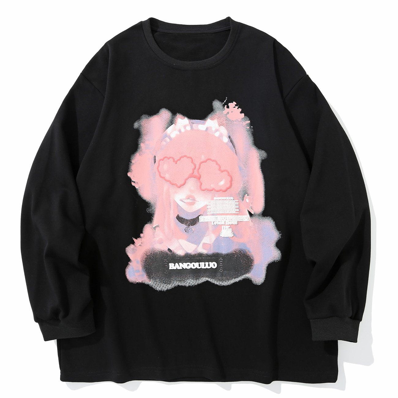 LUXENFY™ - Japanese Graffiti Cartoon Girl Print Sweatshirt luxenfy.com