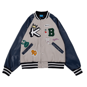 LUXENFY™ - KB90 Ivory Baseball Jacket luxenfy.com