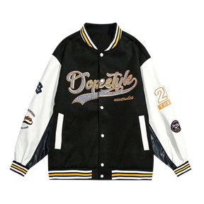 LUXENFY™ - Letter Embroidered Baseball Jacket luxenfy.com