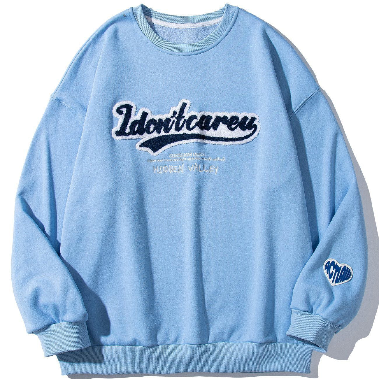 LUXENFY™ - Letter Flocked Sweatshirt luxenfy.com