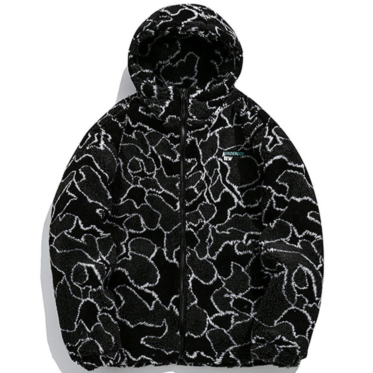LUXENFY™ - Line Sherpa Hooded Winter Coat luxenfy.com