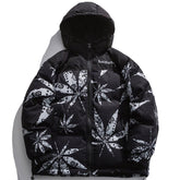 LUXENFY™ - Maple Leaf Print Winter Coat luxenfy.com